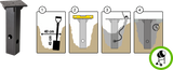 Platinum in-ground base XL concrete antraciet