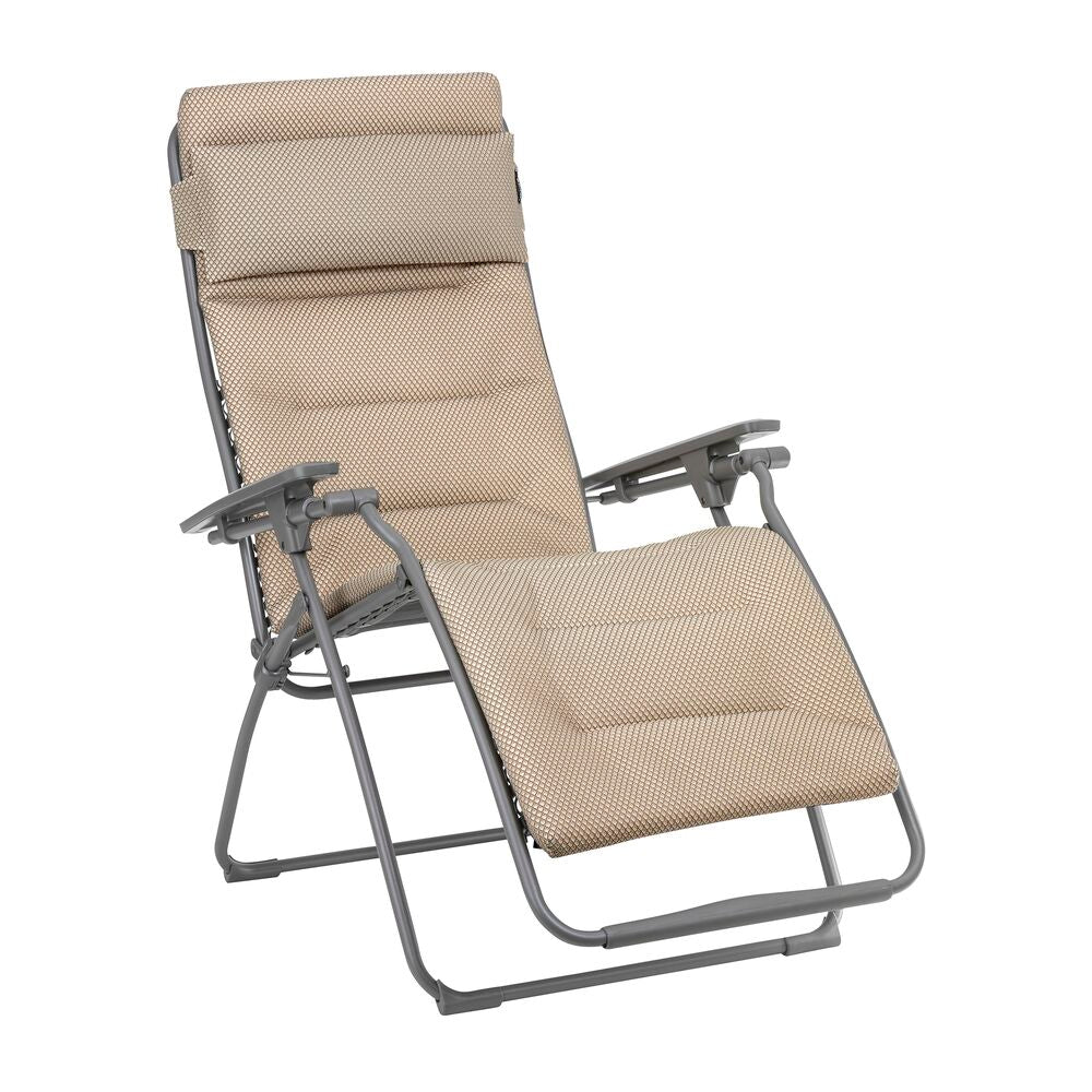 Lafuma Futura gepolsterde BeComfort Zero-Gravity Relaxstoel moka
