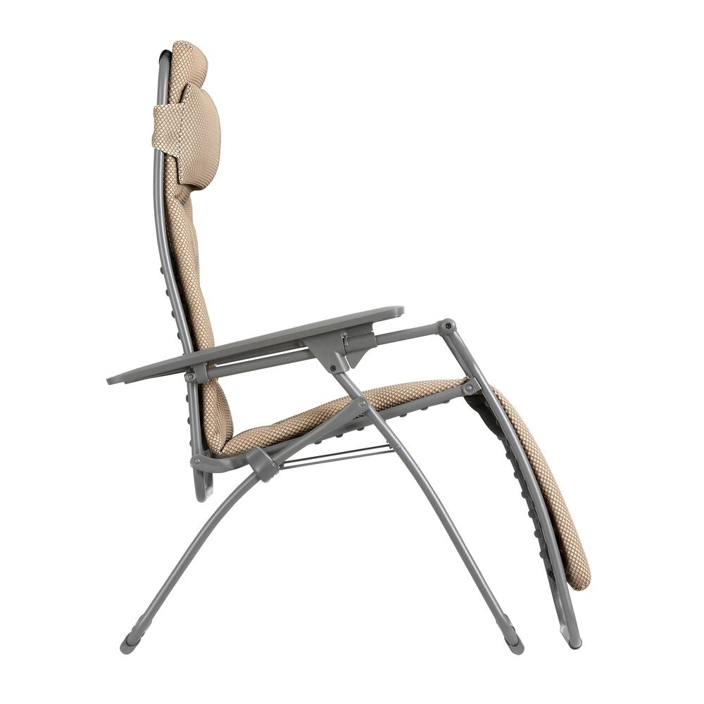 Lafuma Futura gepolsterde BeComfort Zero-Gravity Relaxstoel moka