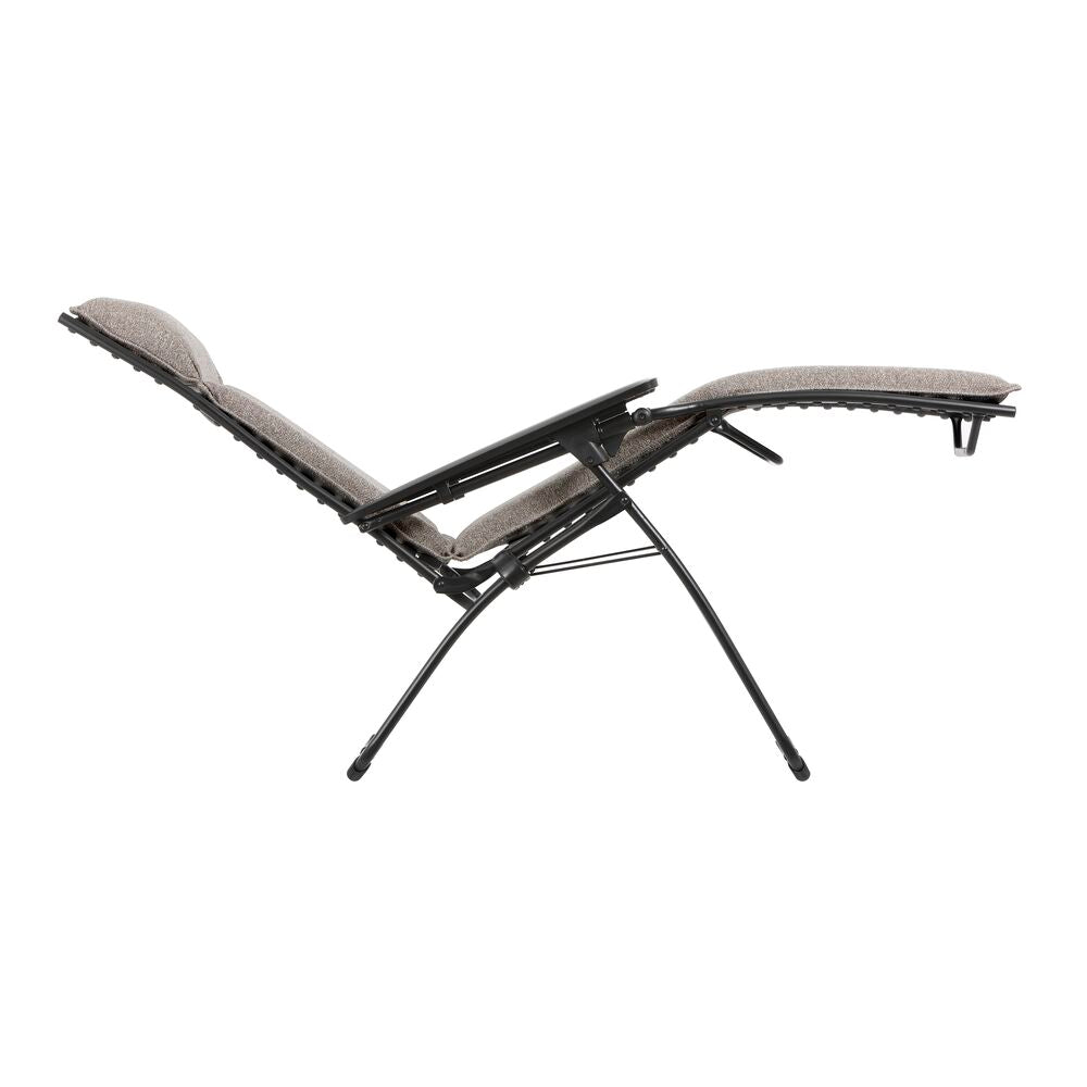 Lafuma Evolution Nikson gepolsterde Zero-Gravity Relaxstoel cendre tube noir