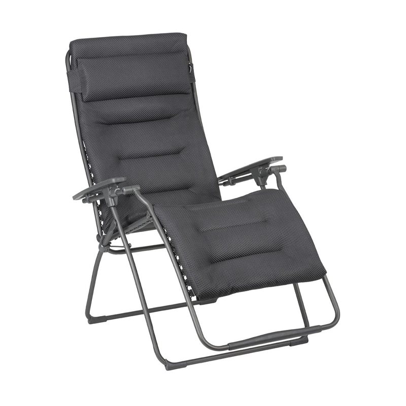 Lafuma Futura XL gepolsterde BeComfort Zero-Gravity Relaxstoel dark grey