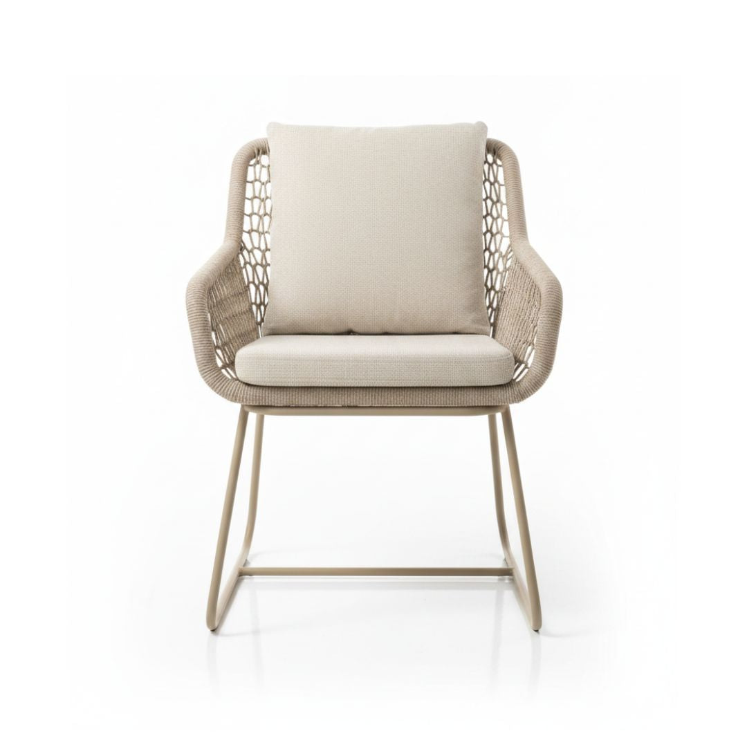 Lago Garda diningstoel latte-beige