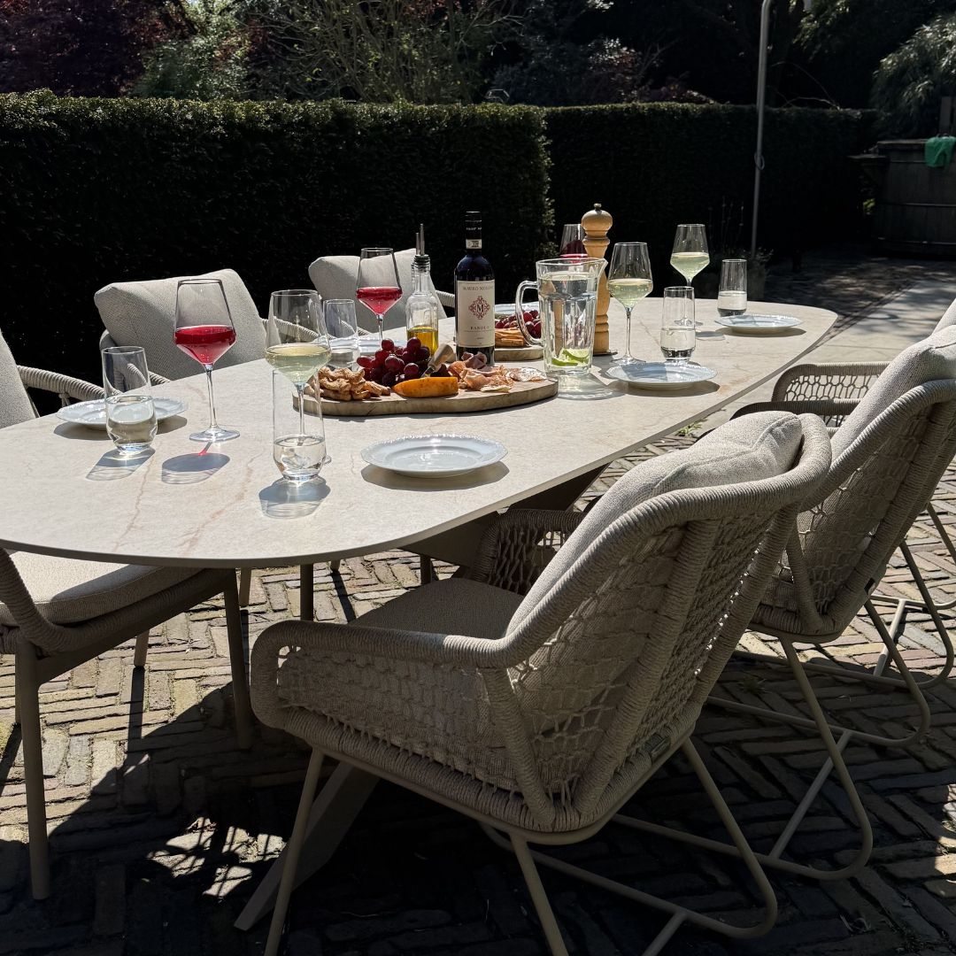 Lago Garda diningstoel latte-beige