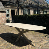 Lago Sirmione eettafel latte-greige 240x100x77 cm