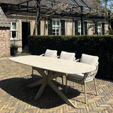 Lago Sirmione eettafel latte-greige 240x100x77 cm