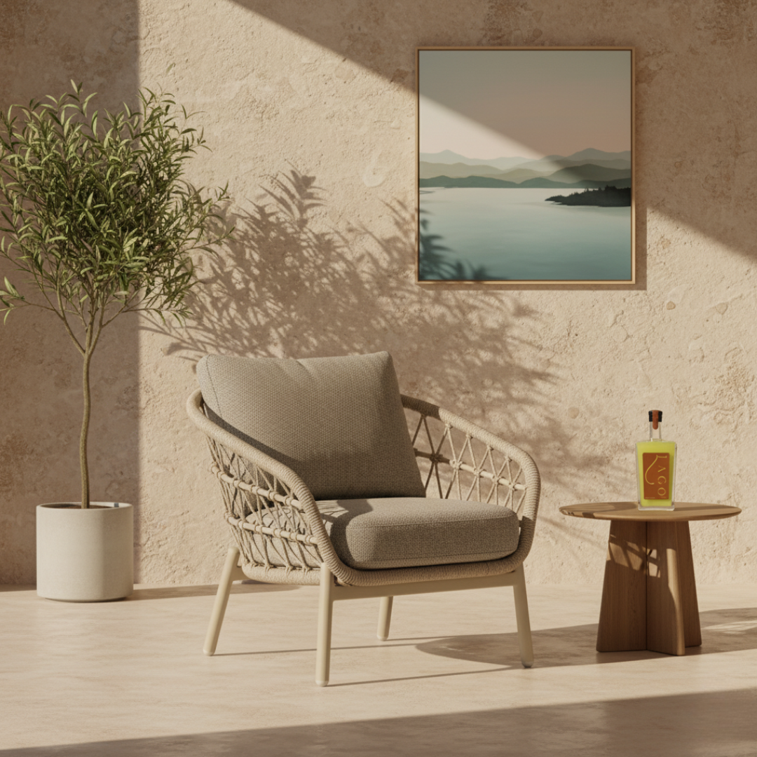 Lago Lazise lowdining-/loungestoel latte-beige