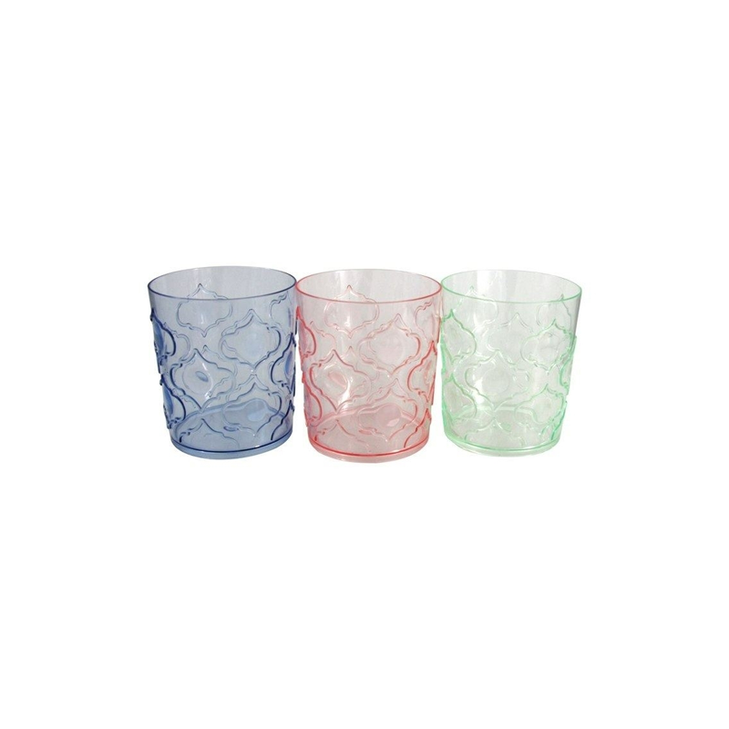 Lifestyle Drinkglas glas 4kl.ass dia7.9-H10cm - assortie