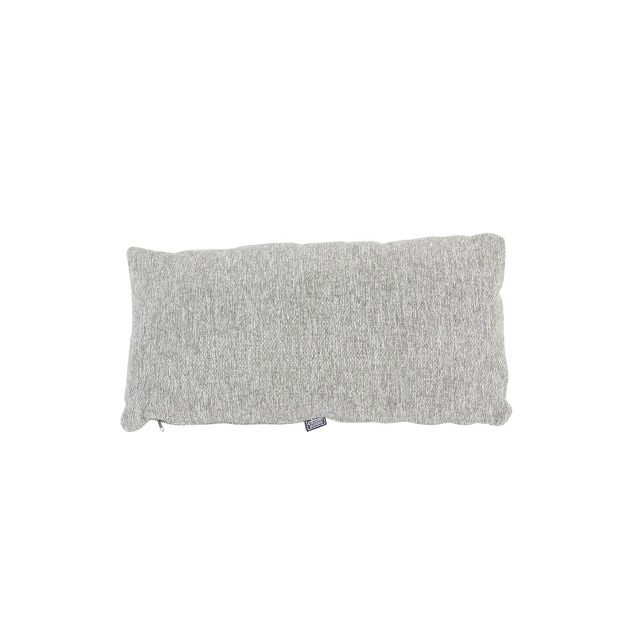 Luxury Basics | Outdoor sierkussen Milou - Rib ash grey 50x30cm