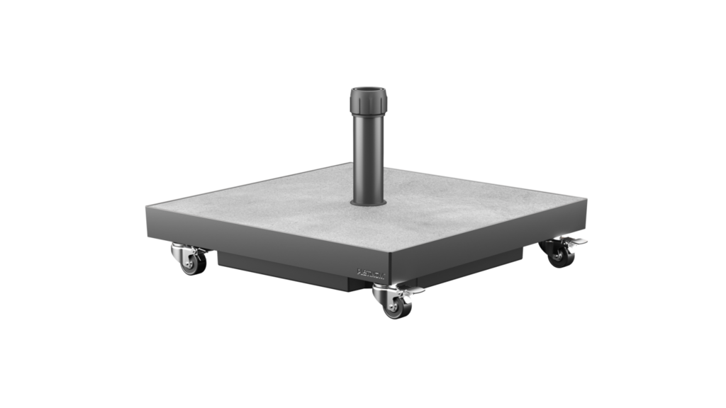 Platinum Ceramica 40kg vulbare parasolvoet met zwenkwielen voor middenstokparasols 6100