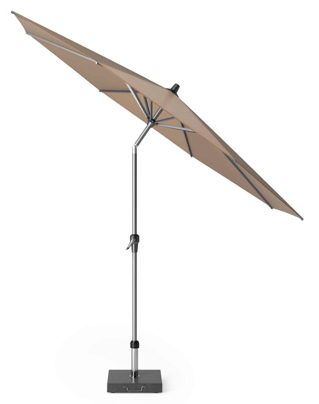 Platinum Riva Ø300 antraciet frame taupe doek