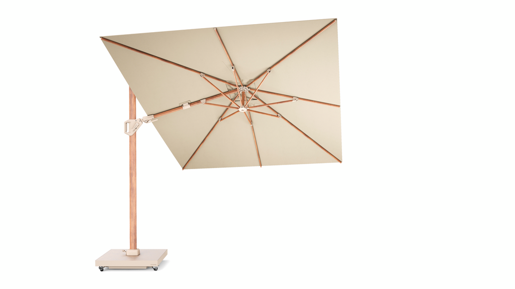 Platinum Challenger T² 350x260cm Premium teaklook frame champagne doek
