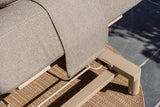 4 Seasons Outdoor Madeira ligbed latte incl. kussen en hoofdsteun boucle clay