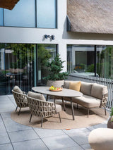 4 Seasons Outdoor Mallorca low dining stoel incl. 2 kussens