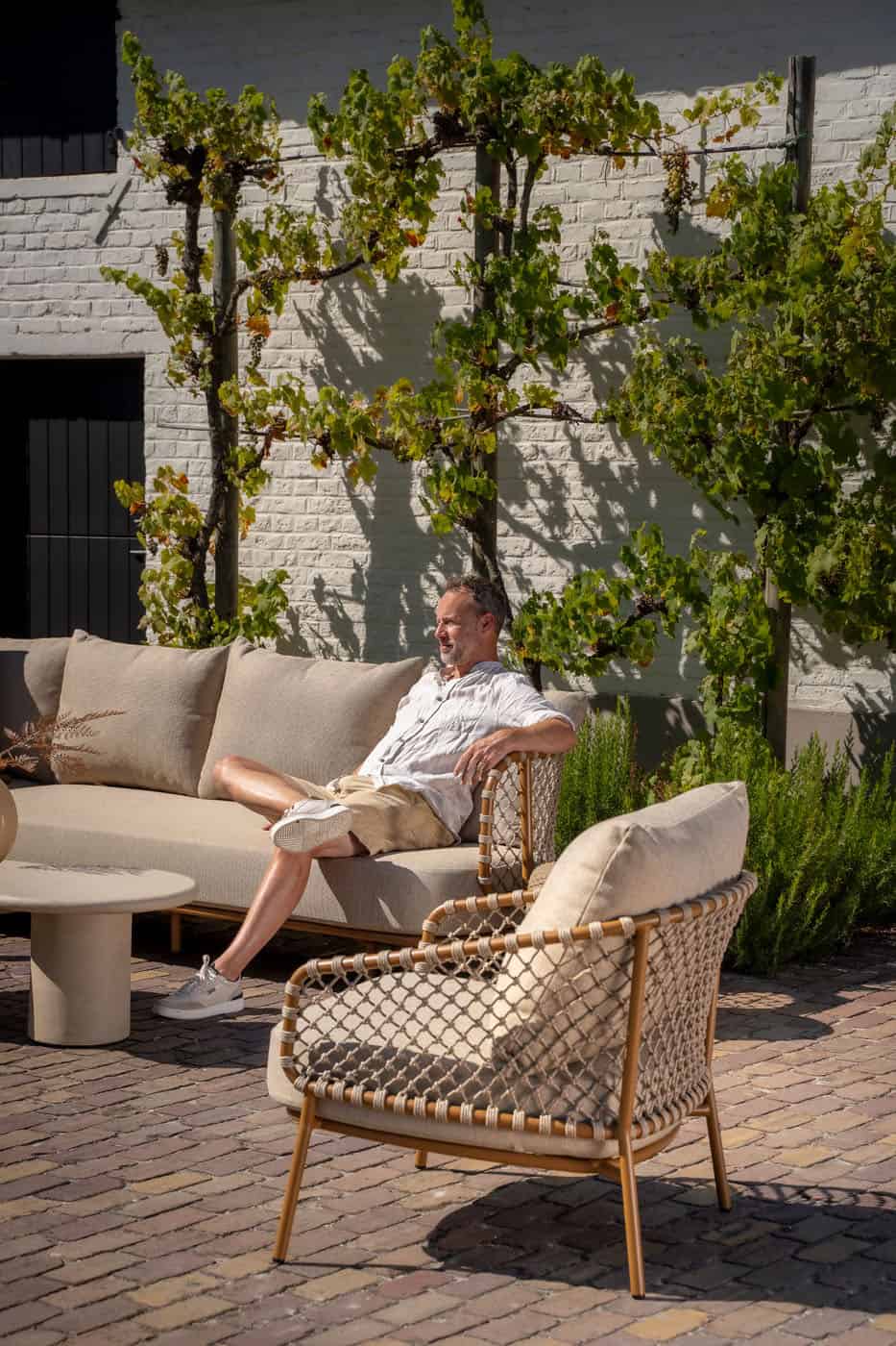 4 Seasons Outdoor Martinique lounge stoel incl. 2 kussens