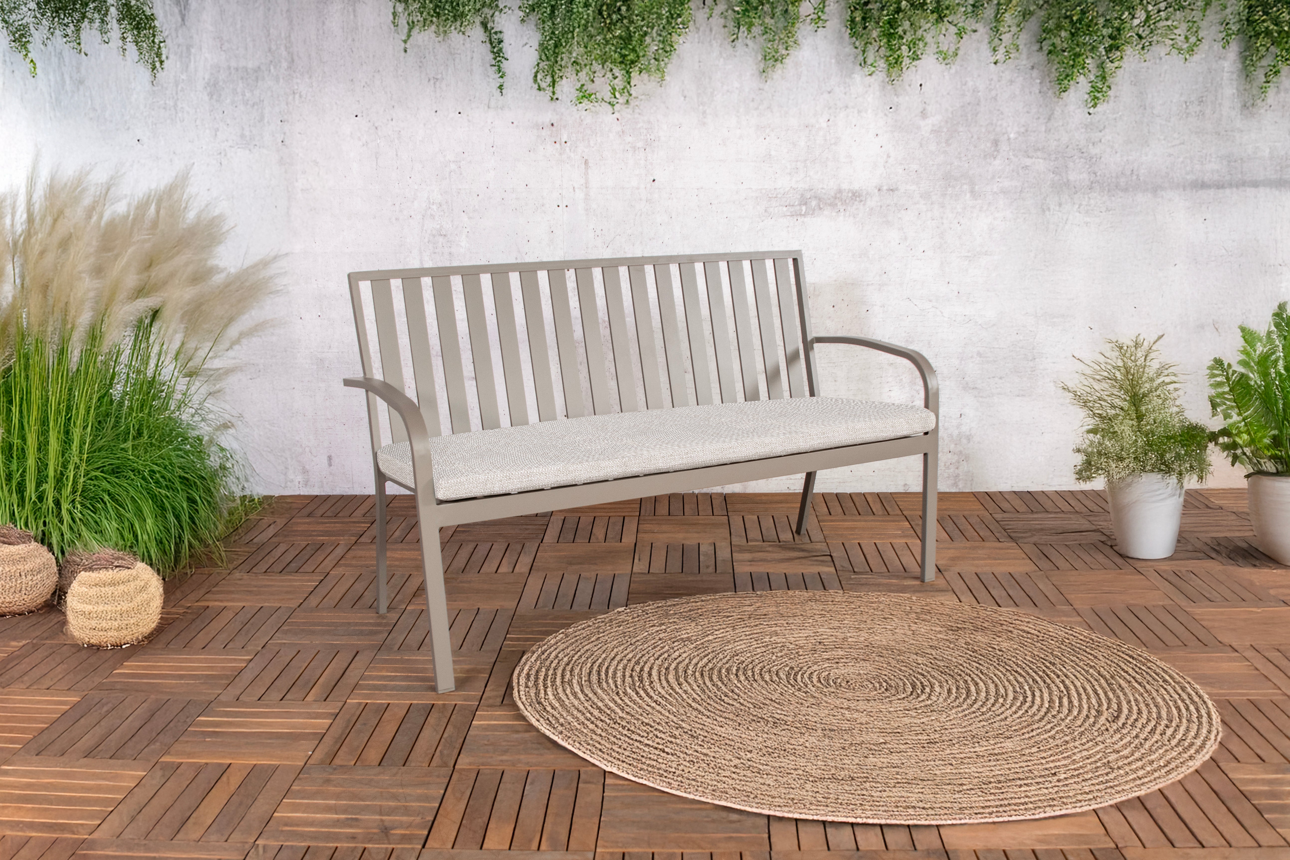 Sensline Milan 3-zits tuinbank – taupe