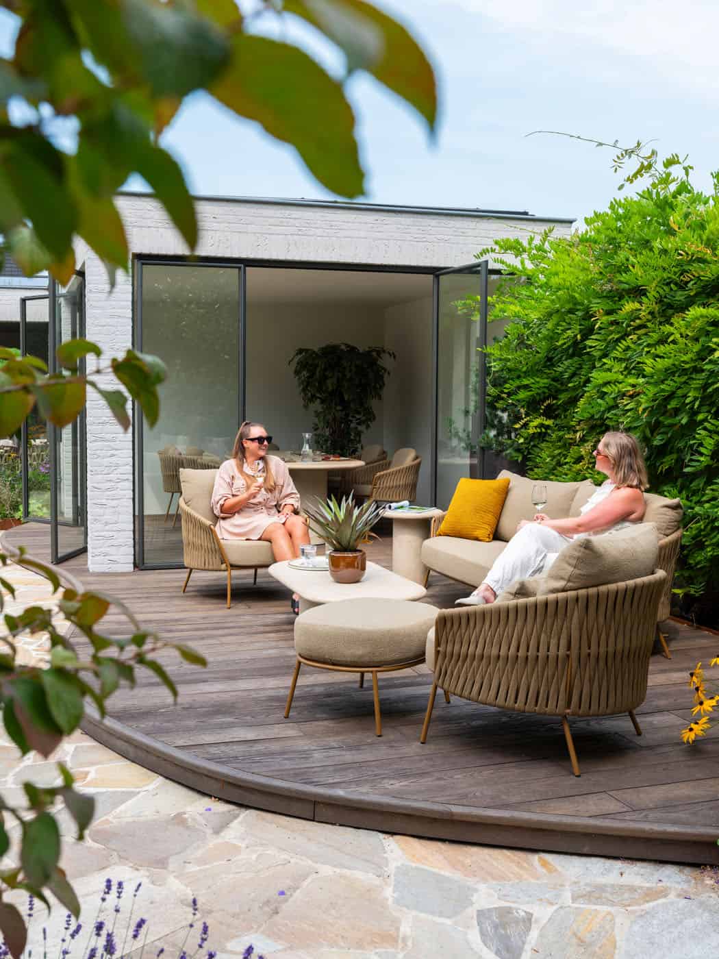 4 Seasons Outdoor Molina voetenbank incl. kussen