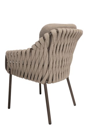 4 Seasons Outdoor Montera dining + Arizona tafel keramisch blad kiezel-vorm