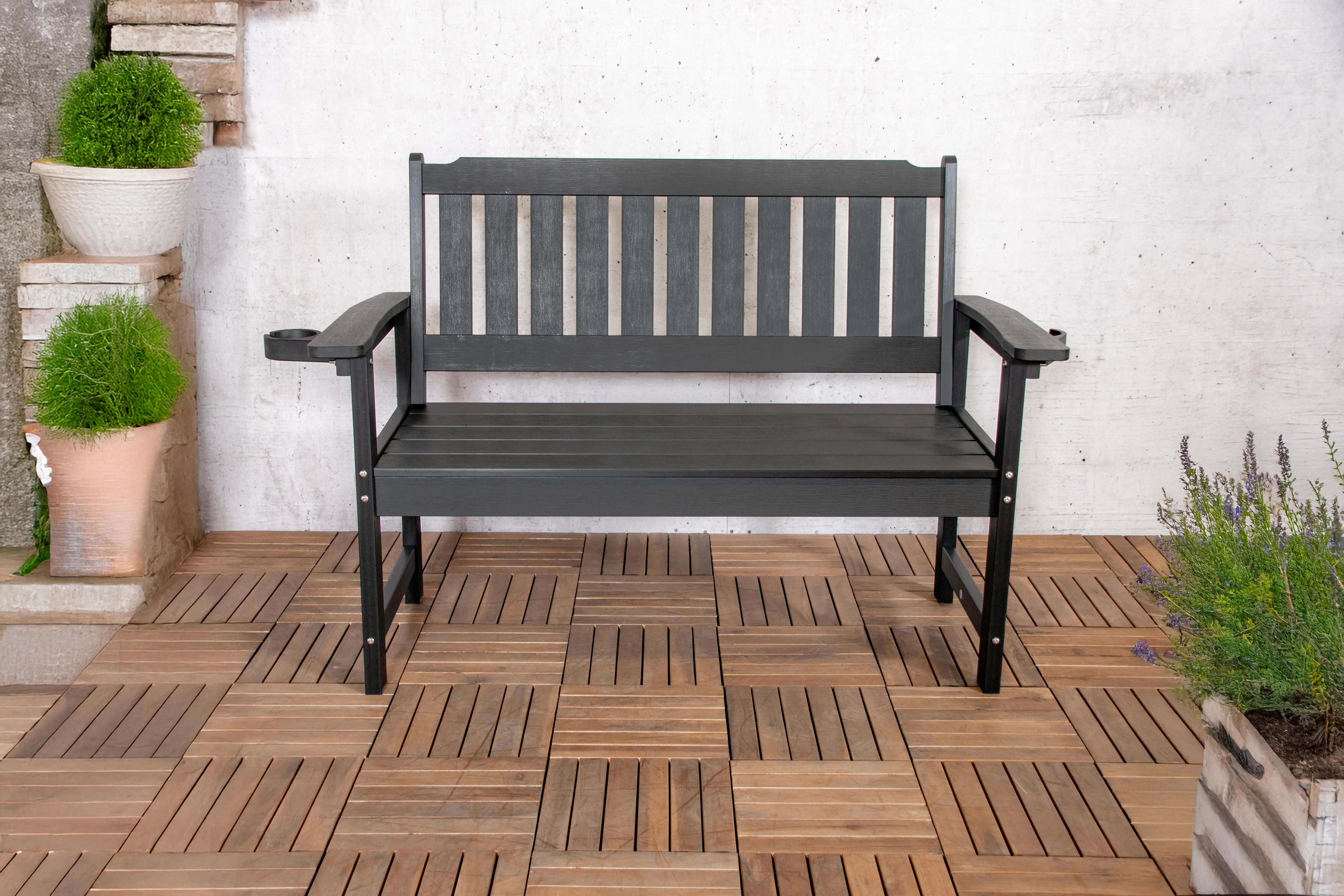 Sensline Montreal tuinbank – zwart