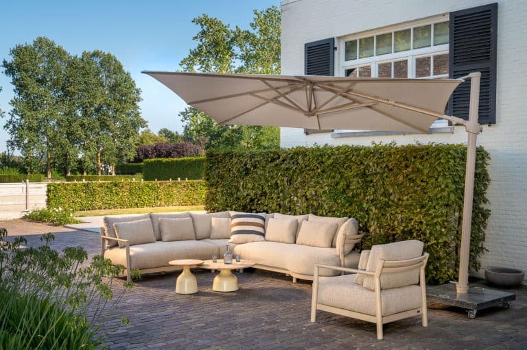 4 Seasons Outdoor Mykonos lounge stoel incl. 3 kussens