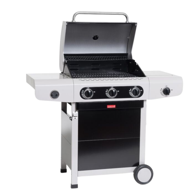 Barbecook Siesta 310 Black Edition gasbarbecue met plancha 124x56x118cm