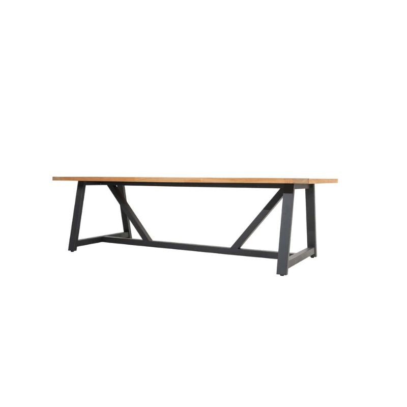 Taste by 4 seasons Noah tafelblad teak 260 x 100 cm + onderstel antraciet