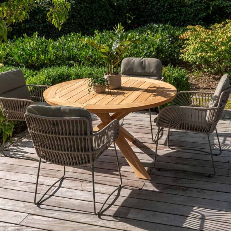 4 Seasons Outdoor Murcia dining stoel olive incl. 2 kussens