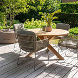 4 Seasons Outdoor Murcia dining stoel olive incl. 2 kussens