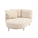 4 Seasons Outdoor Sardinia modulair 2-zits element links incl. 3 kussens + chaise lounge rechts incl. 3 kussens