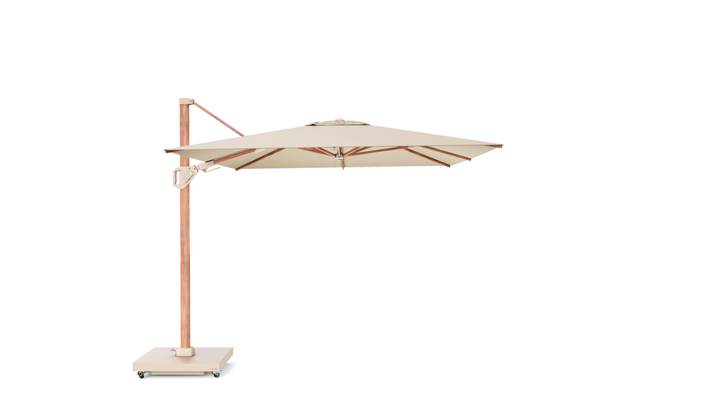 Platinum Challenger T² 350x260cm Premium teaklook frame champagne doek