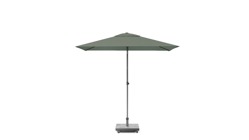 Platinum stokparasol Lisboa 210x150 antraciet frame olijf doek
