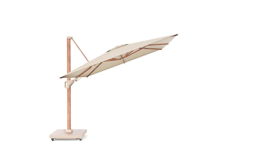 Platinum Challenger T² 350x260cm Premium teaklook frame champagne doek