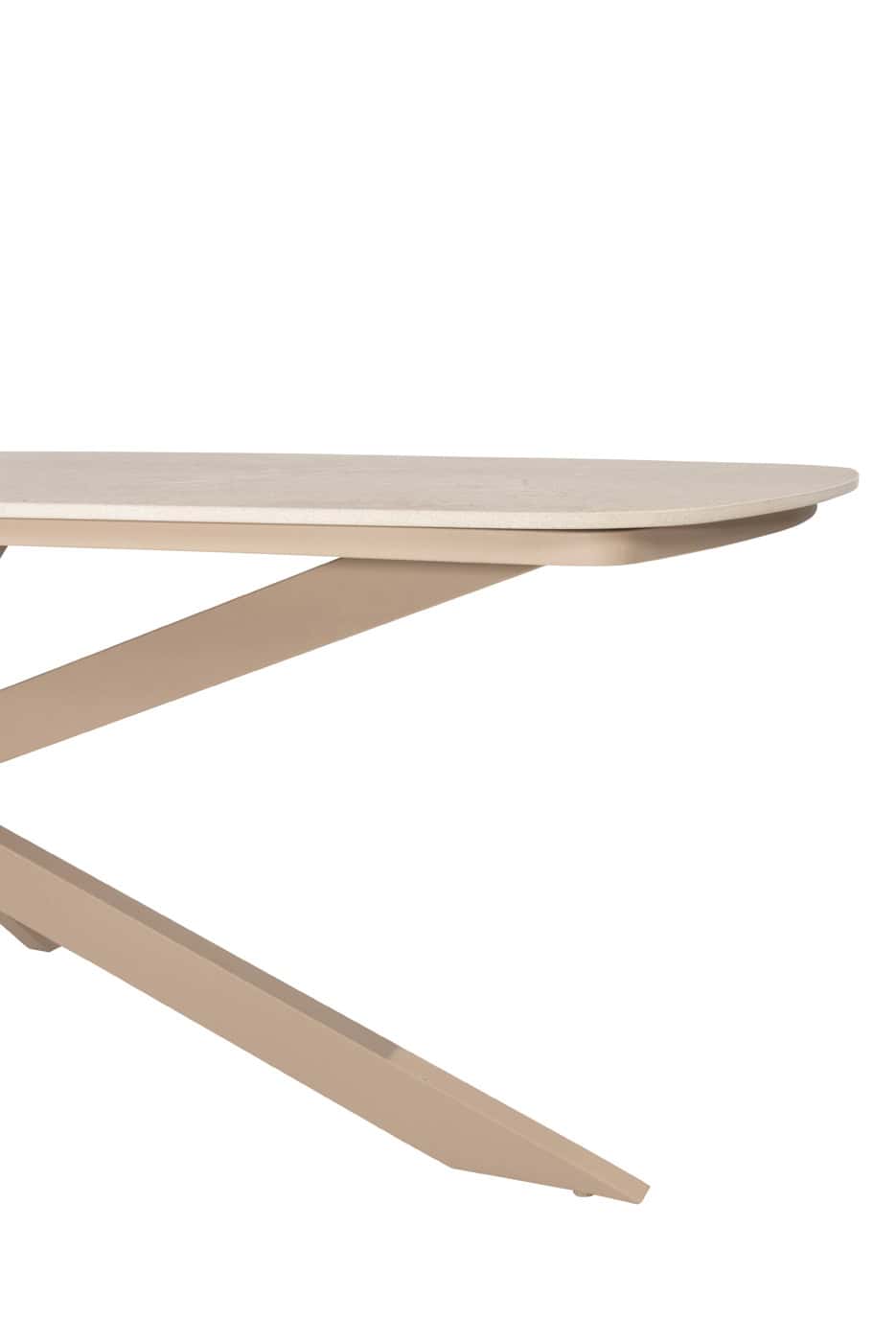 4 Seasons Outdoor Prado Puccini barrel dining tuinset 7 delig 240x105xH75 cm keramiek latte 4 Seasons Outdoor