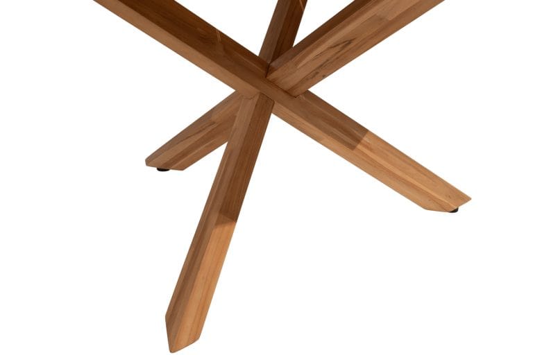 4 Seasons Outdoor Montera dining + Taste 4SO Prado teak tafel 130 Ø cm