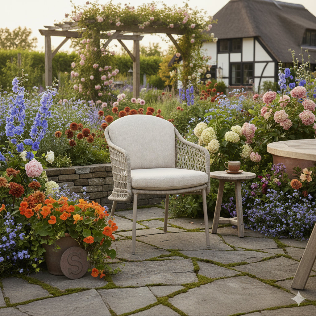 4 Seasons Outdoor Puccini dining stoel incl. 2 kussens