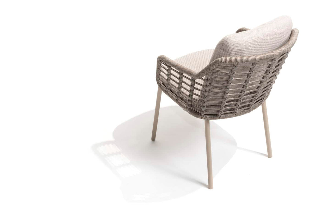 Taste 4SO Puglia dining stoel + Manolo tafel latte met geprint keramiek tafelblad 240 cm