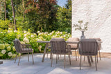 Taste 4SO Puglia dining stoel + Manolo tafel latte met geprint keramiek tafelblad 240 cm