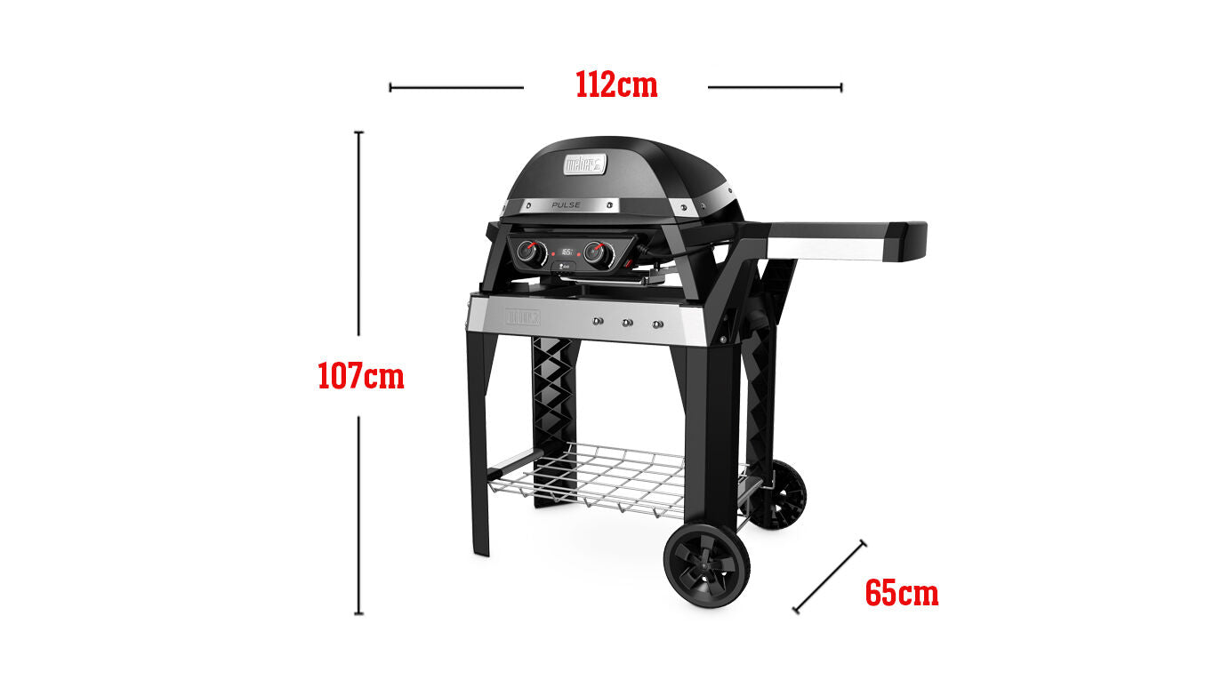 Weber BBQ Elektrisch pulse 2000 black met onderstel