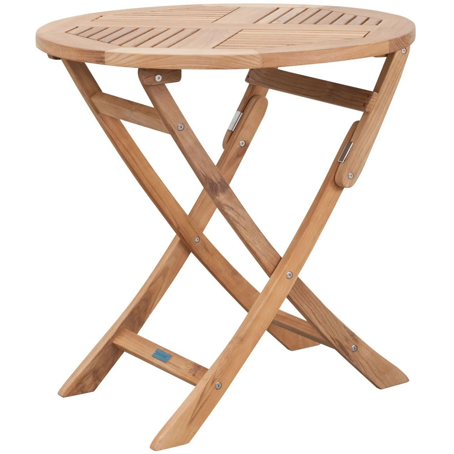 Exotan Inklaptafel teak Ø 80cm
