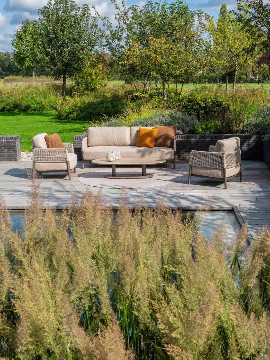 4 Seasons Outdoor Savanne 3-zits bank incl. 3 kussens