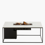 Cosi Cosidesign Line vuurtafel black frame - white marble look blad