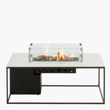 Cosi Cosidesign Line vuurtafel black frame - white marble look blad