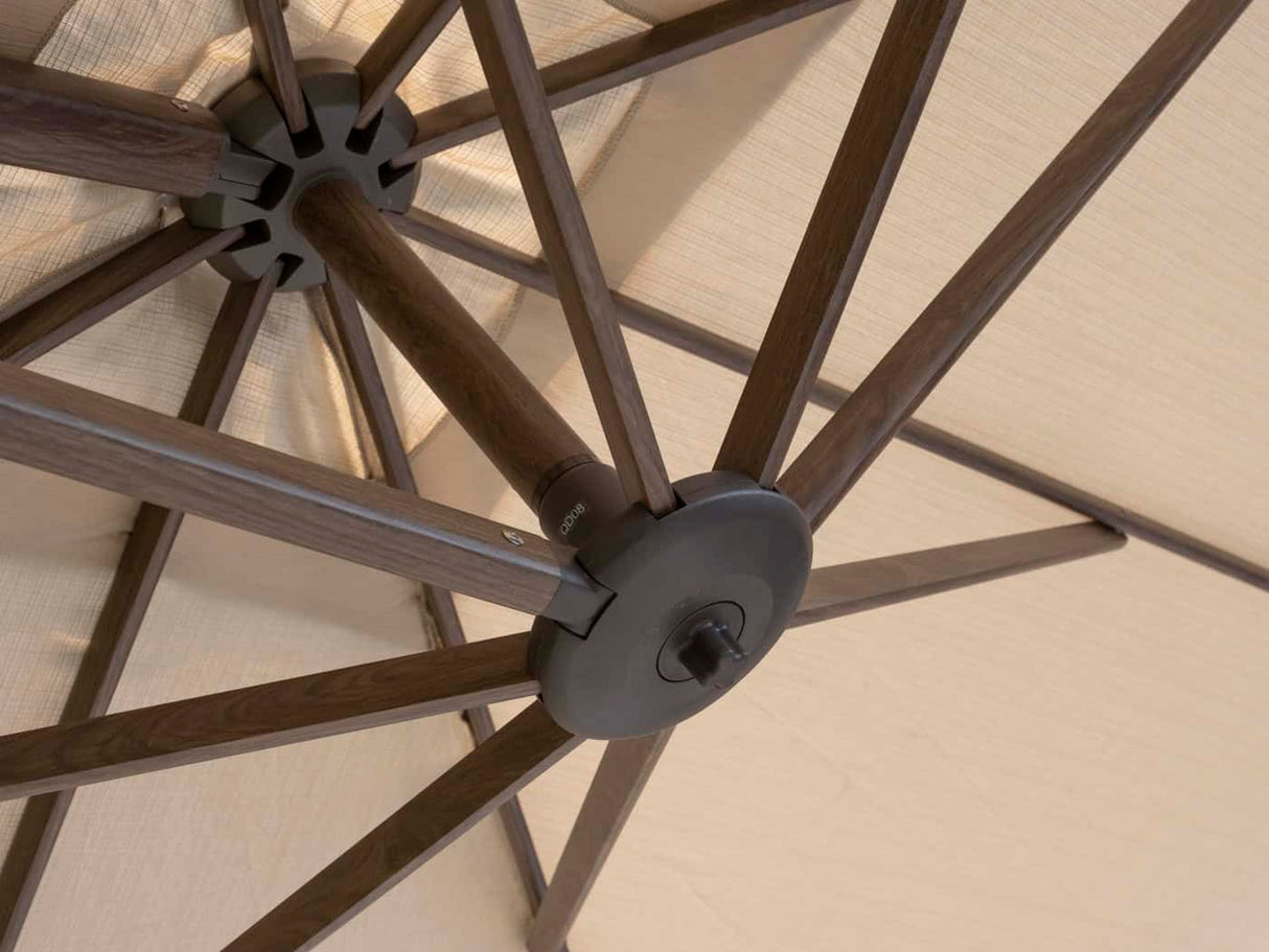 4 Seasons Outdoor Siesta Premium 300x300cm beach met wenge frame