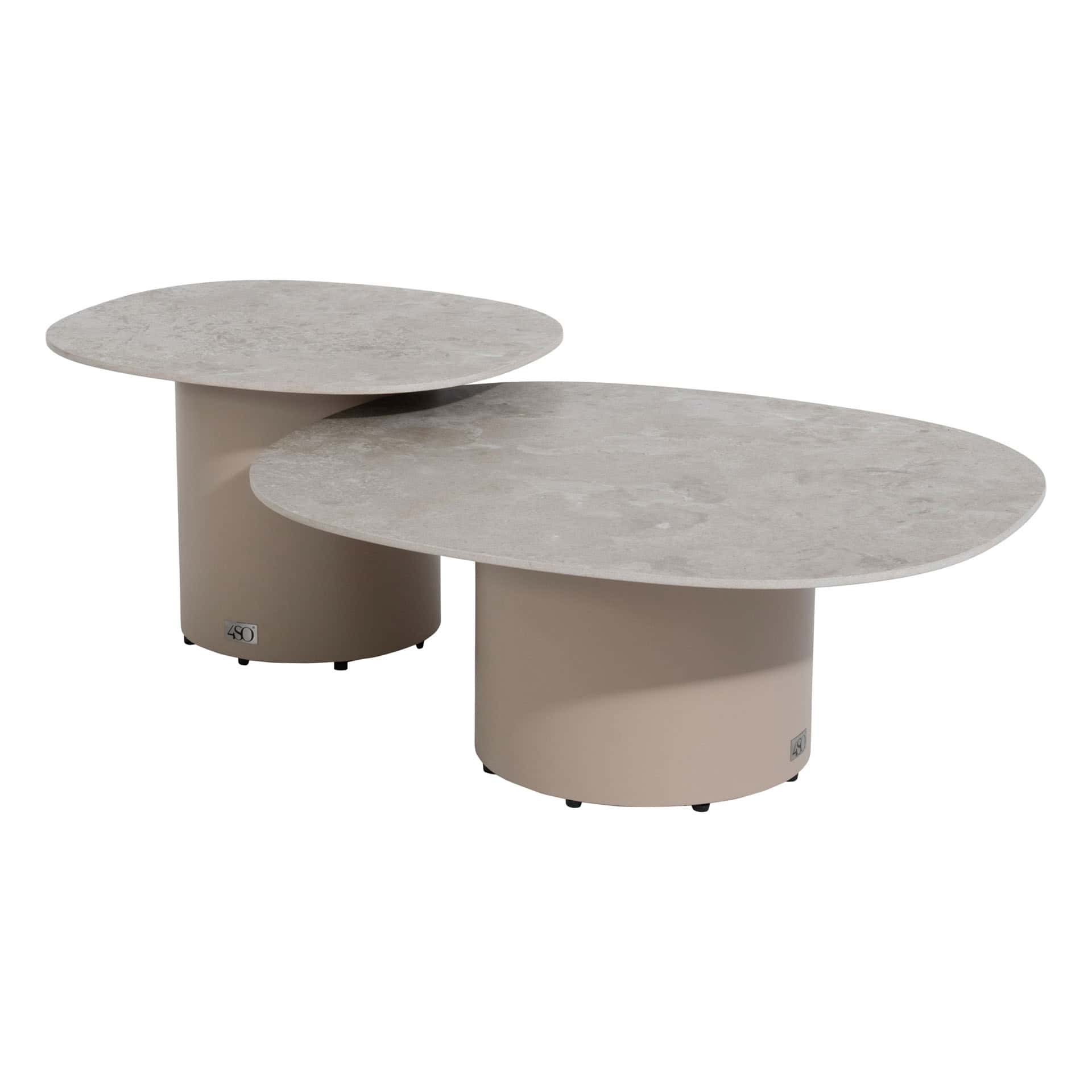 4 Seasons Outdoor Sofie salontafel latte keramisch tafelblad 50 x 60 cm (H 35)