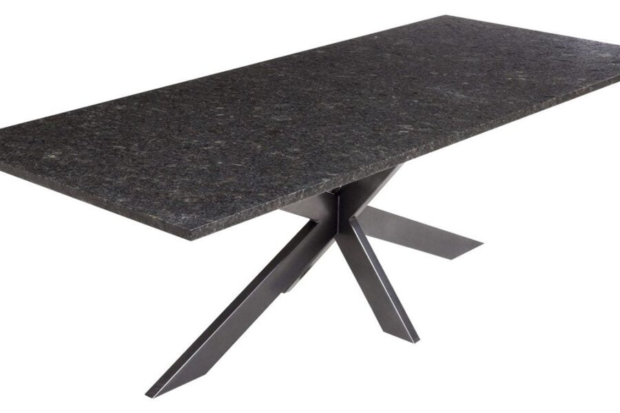 Studio20 Berlijn tafel 300x100 pearl grey satinado blad met kruispoot