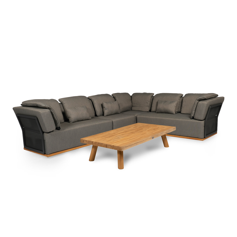 Tierra Outdoor Valkery Loungeset links grijs