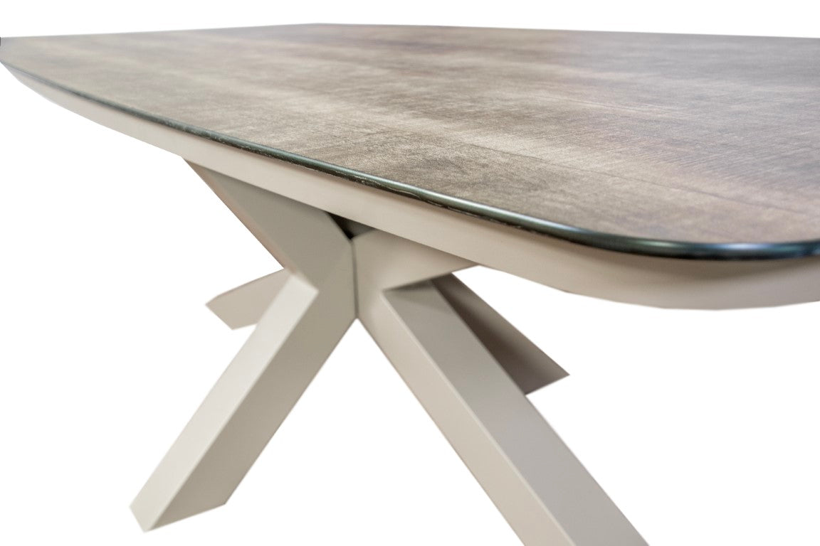 Sens-line Valerie tafel ovaal woodlook 220x100cm