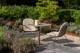 4 Seasons Outdoor Vermont eettafel met keramisch tafelblad, terre 75 x 75 cm.
