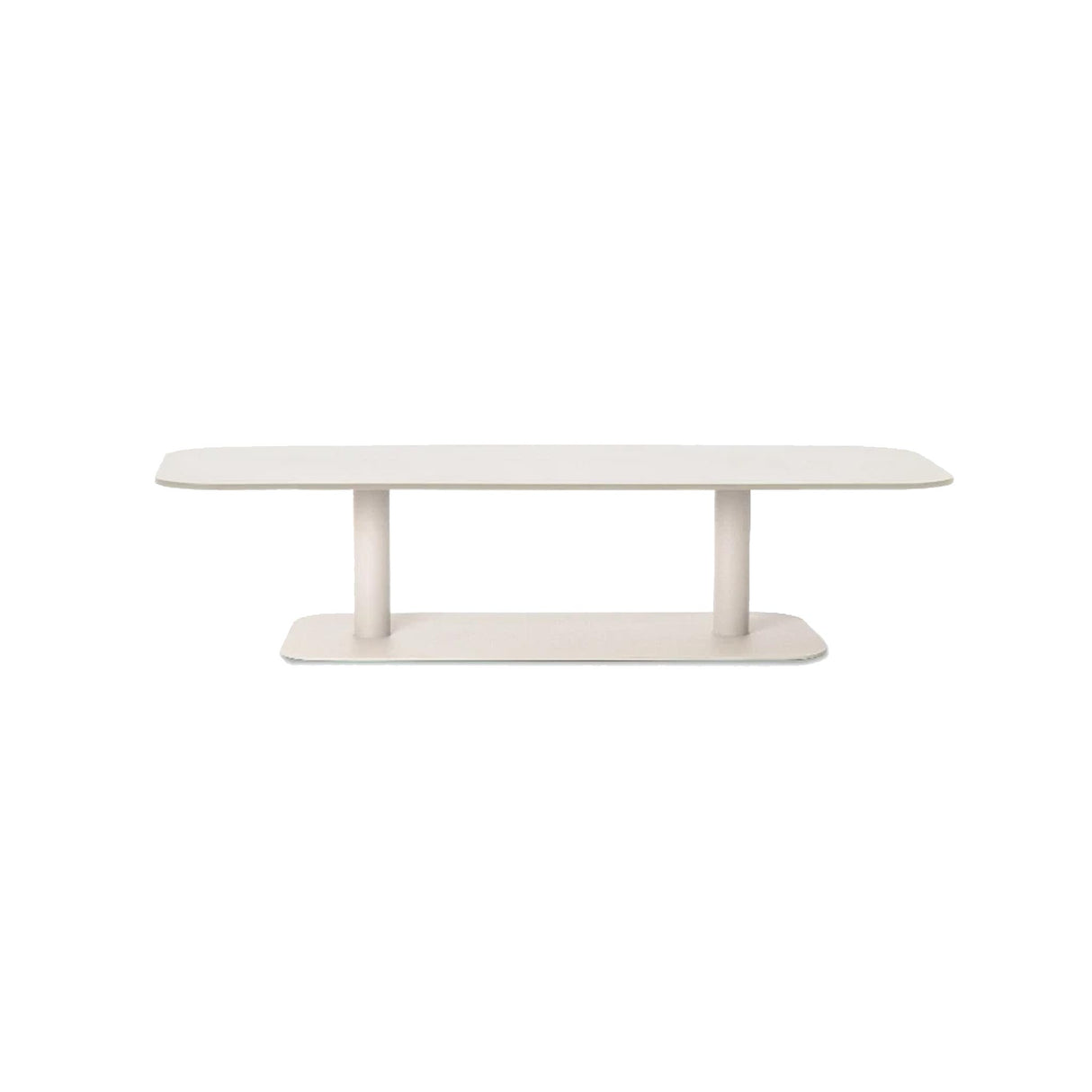 Vincent Sheppard Kodo koffie tafel 129 x 45 dune wit keramiek portland