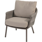 Taste 4SO Cannes low dining + Donato low dining tafel 160 cm Ø terre