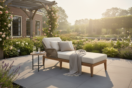 De loungestoelen van De Smid Lifestyle nodigen uit tot ontspannen op het hoogste niveau. Deze collectie combineert comfort, design en vakmanschap en is samengesteld voor wie buiten leven net zo belangrijk vindt als binnen. Of je nu wilt loungen in de zon, een boek leest in de schaduw of geniet van lange zomeravonden, onze loungestoelen bieden de perfecte balans tussen stijl en ontspanning.